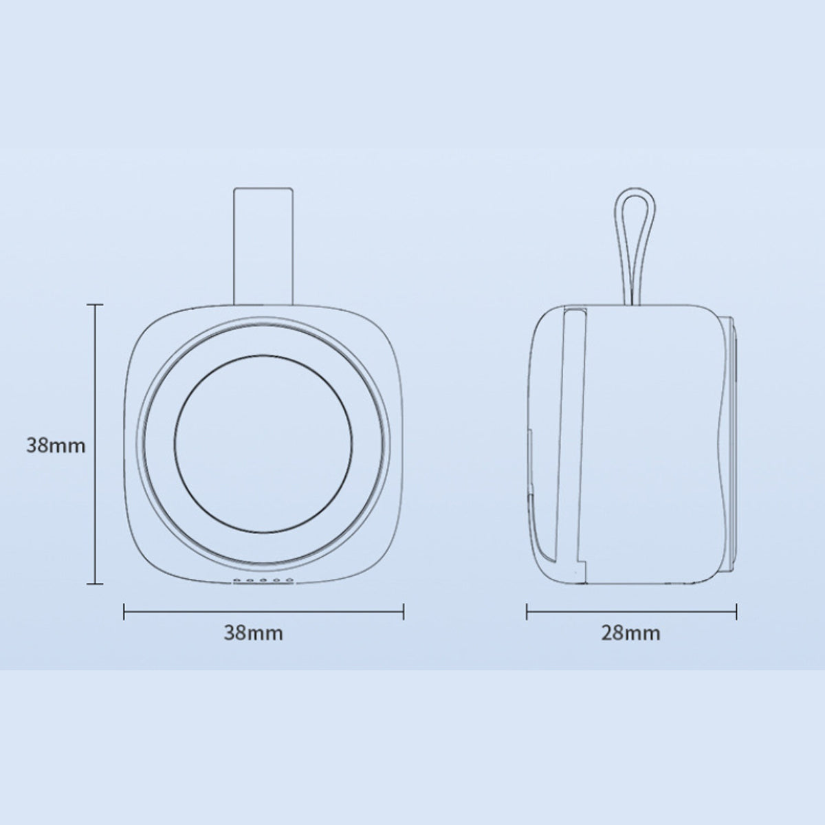 iWatch 1200mah Portable Wireless Charger Vista Shops