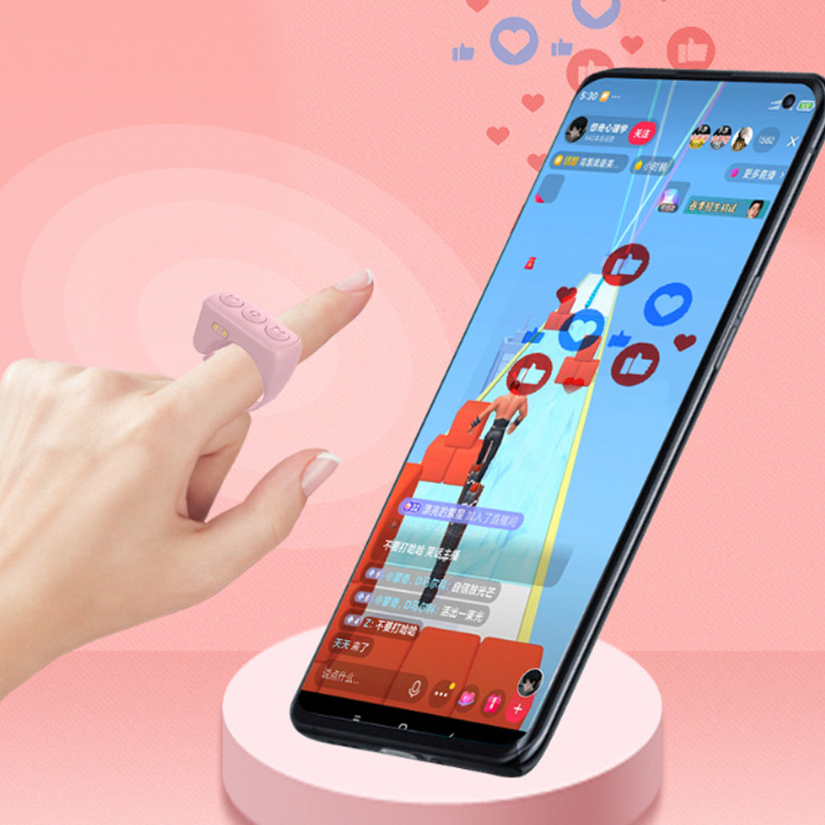 Smart Clicker Ring Multi-Functional Remote Control