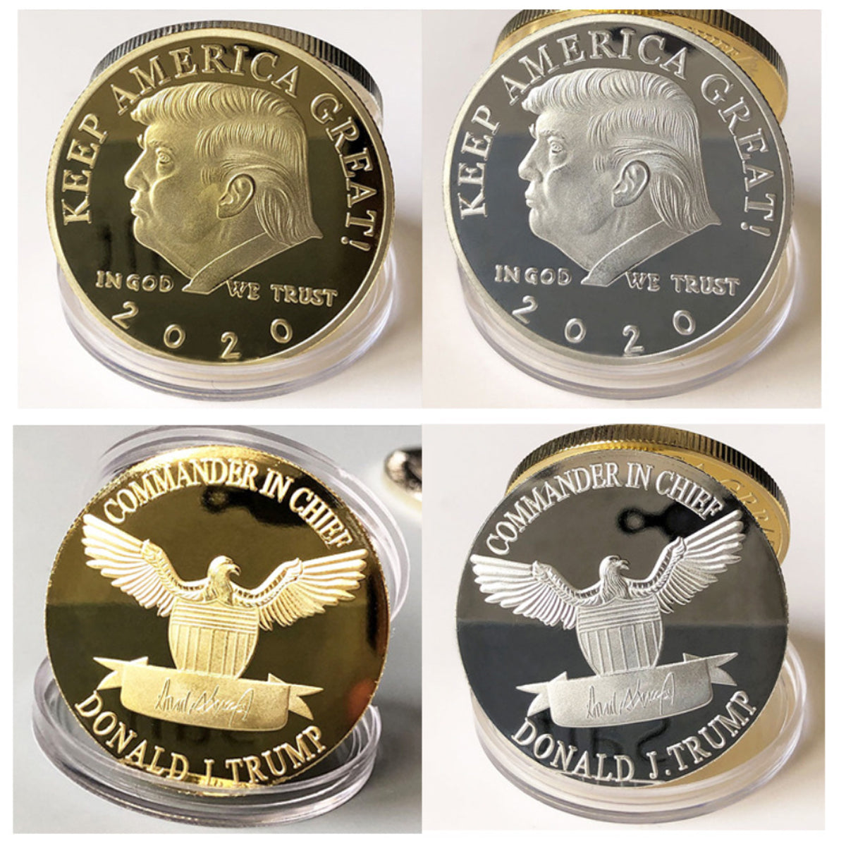 Keep America Great Trump Coins In Gold And Silver Vista Shops