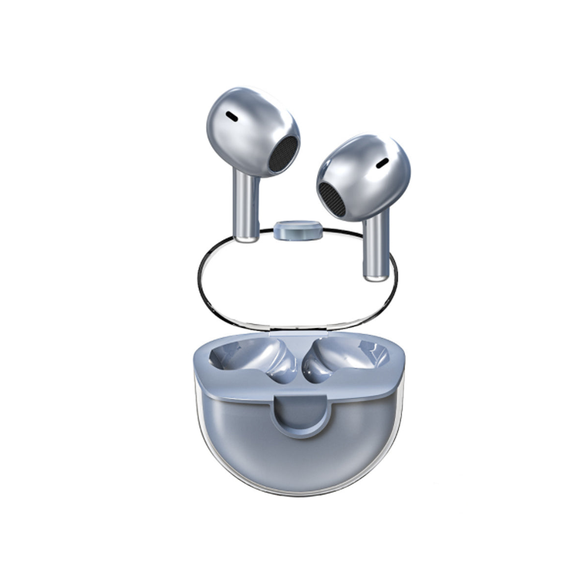 Clear Top Bluetooth Earphone With Charger Vista Shops
