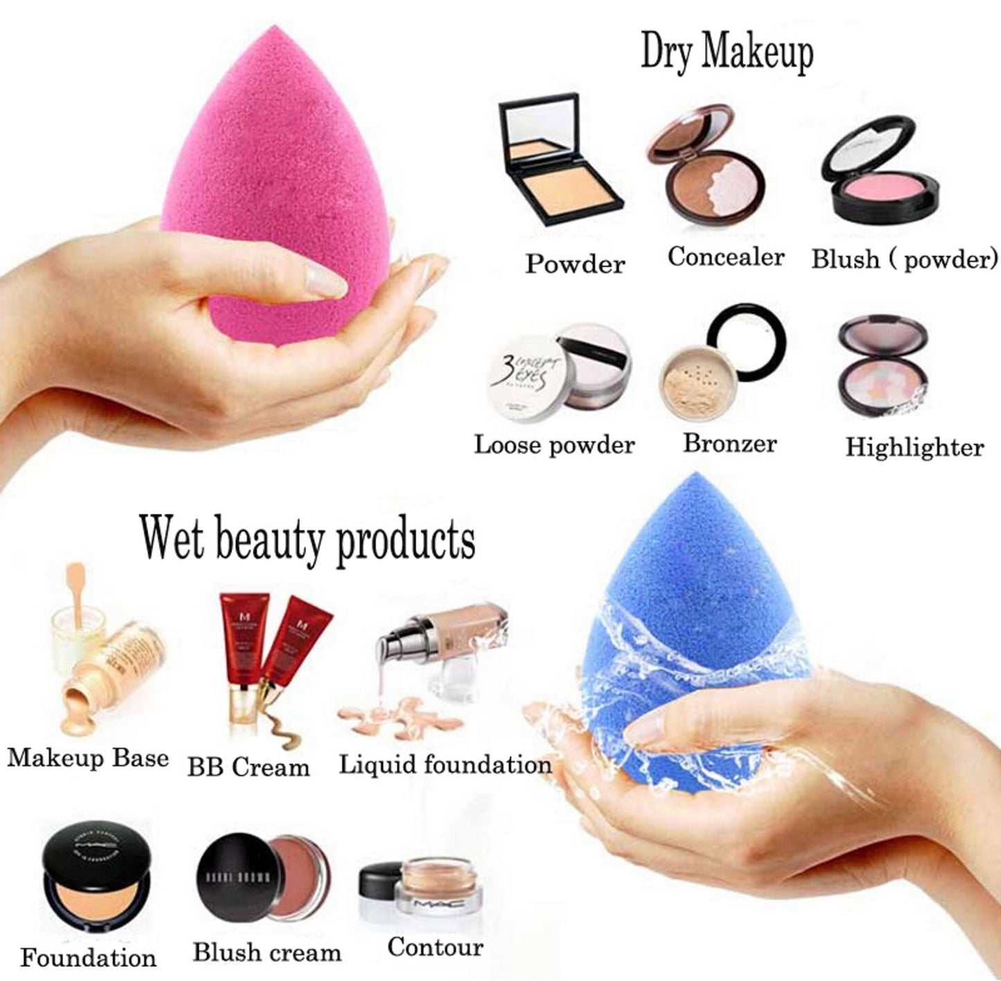 Good Living In Style Makeup Applicator 6 Piece Sponge Set Vista Shops