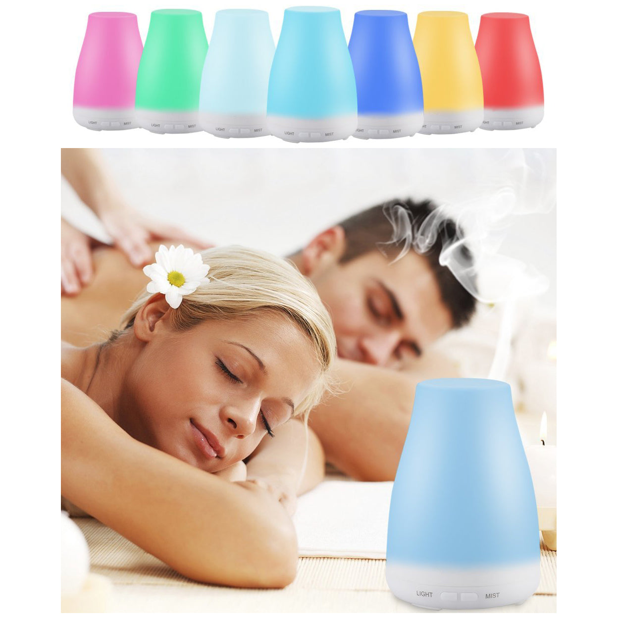 Misty Mood Maker Humidifier With Aroma Essential Oil Free Vista Shops