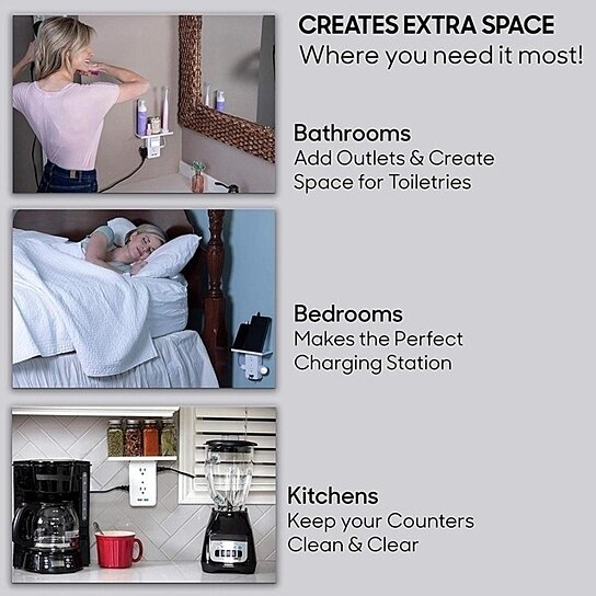 Executive Shelf Multi Charge Wall Outlet Vista Shops