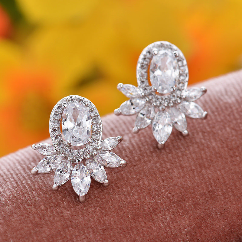 Luster Statement Stud Boutique Earrings Vista Shops