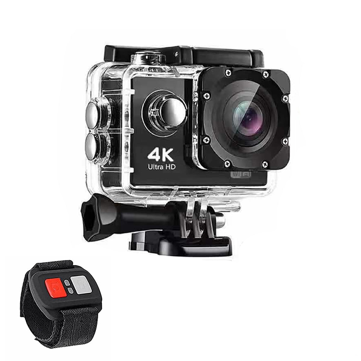 4K Waterproof All Digital UHD WiFi Camera + RF Remote And Accessories Vista Shops