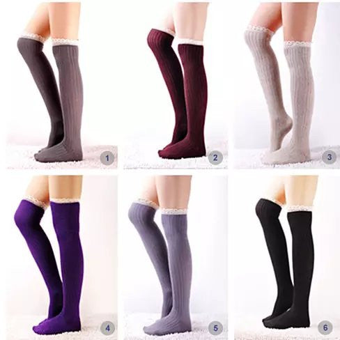 Crochet Cuteness Knee High Socks Vista Shops