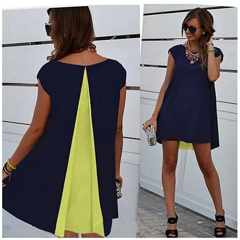 Dream Boat Chiffon Colorblock Tunic In Plus Sizes From Small To 3 XL Vista Shops