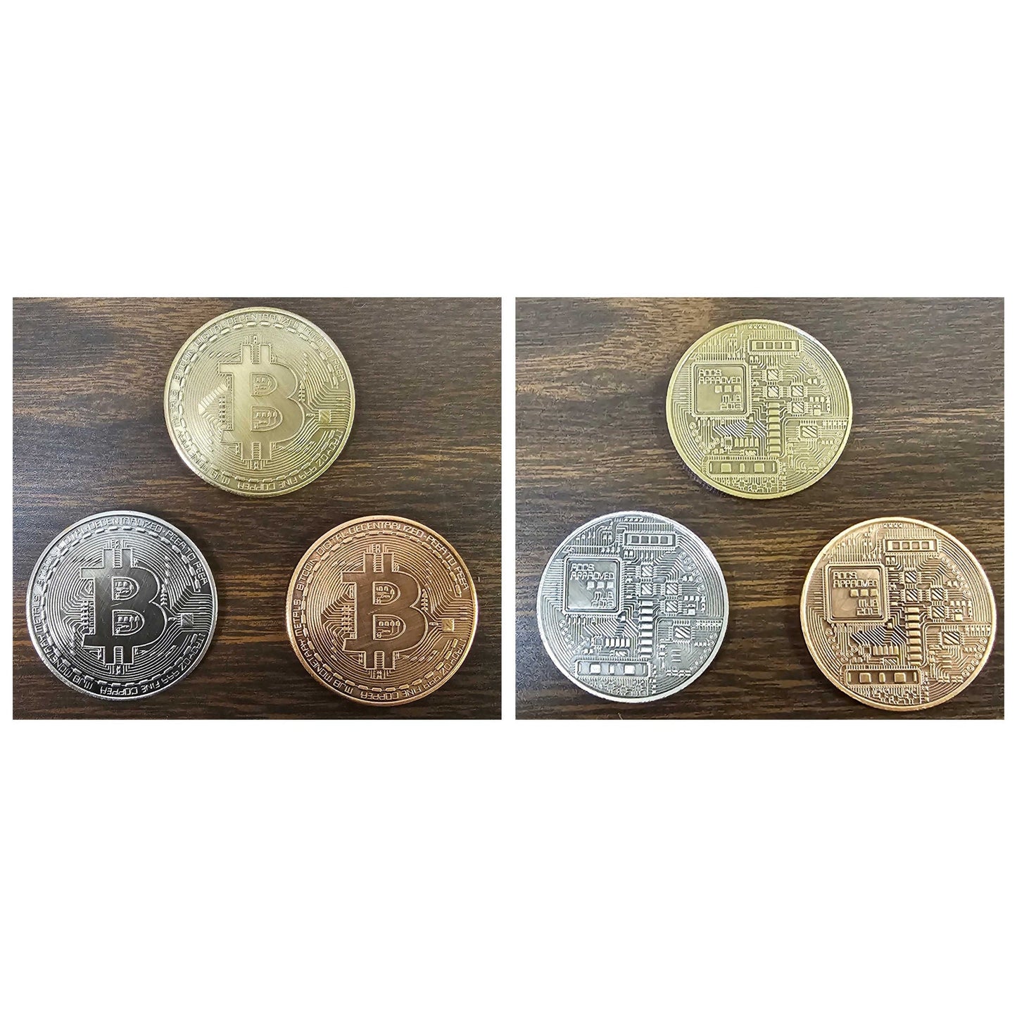 Bit Coins The Celebratory Coins In Crystal Clear Case SHOPS