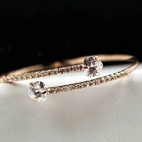 Heart and Soul Diamond Crystal Hearts Bracelet Vista Shops