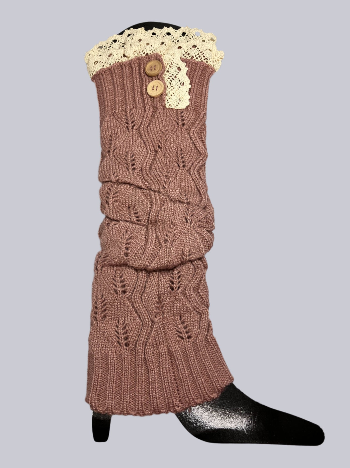 Lovely And Lacy Long Cable Knit Boot Socks Vista Shops