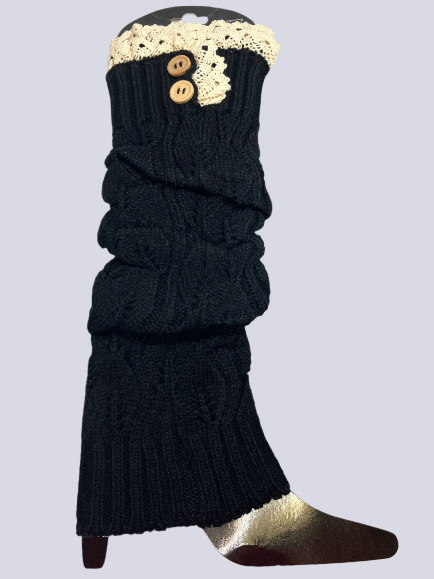 Lovely And Lacy Long Cable Knit Boot Socks Vista Shops