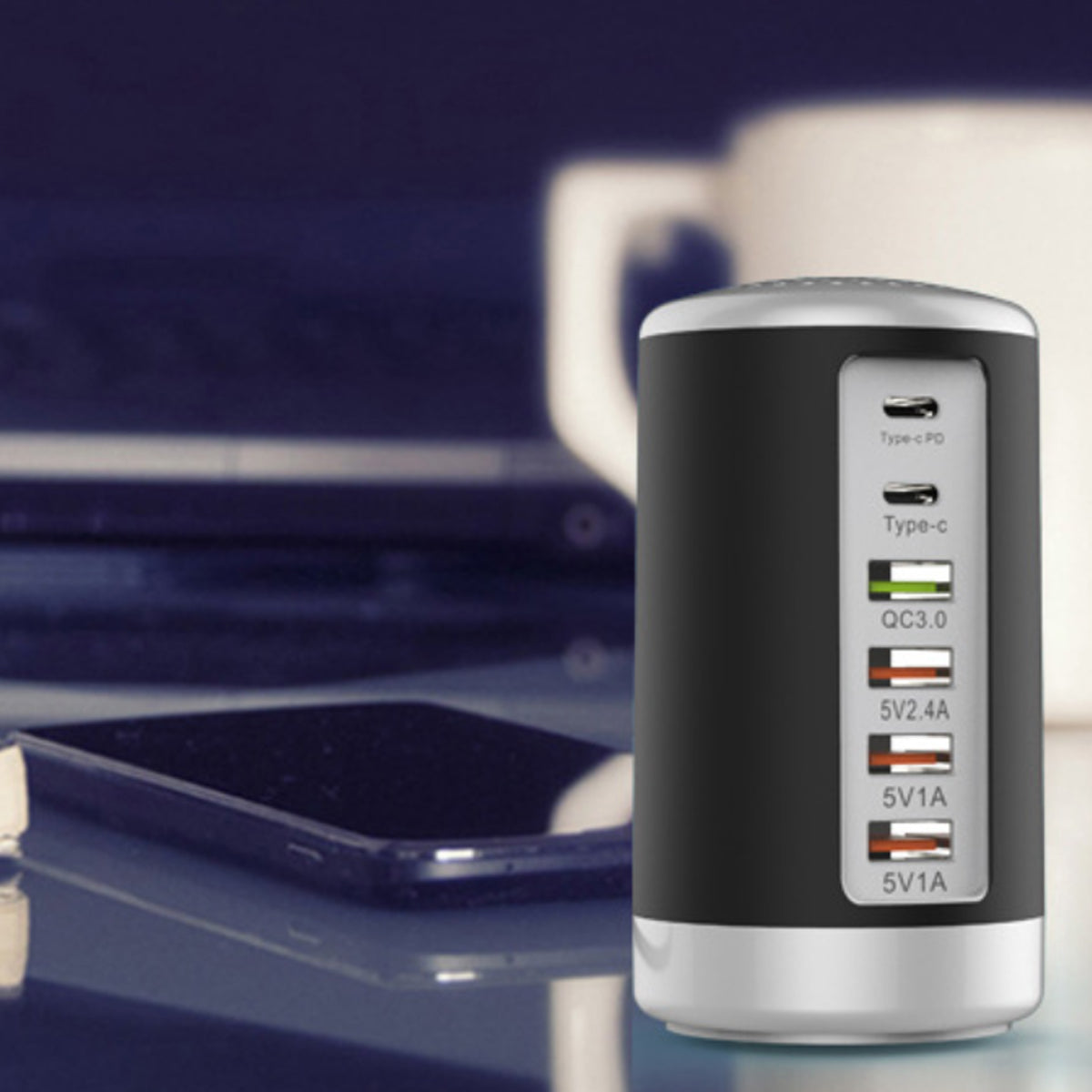Tower USB With 6 High Speed Charging Ports Vista Shops