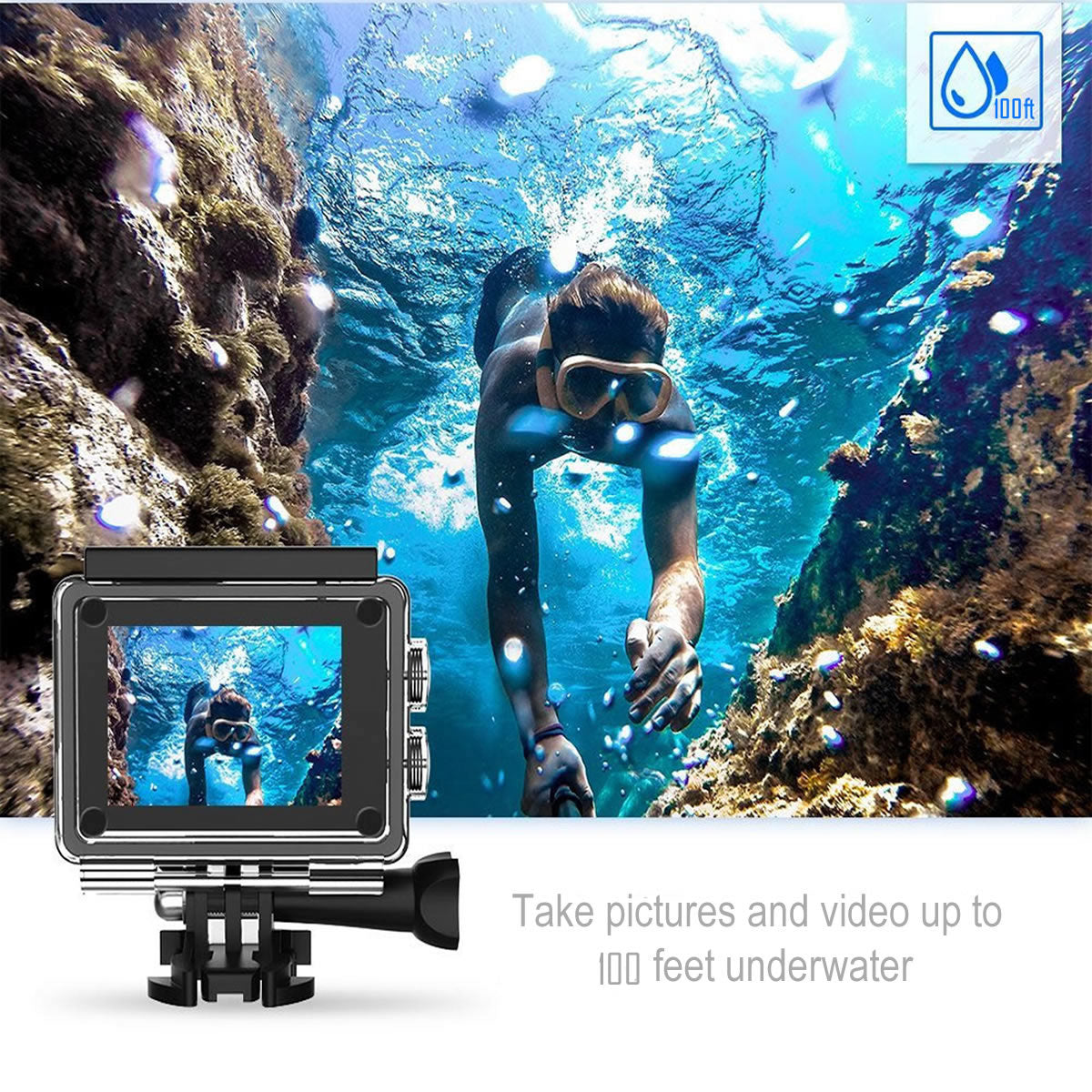 4K Waterproof All Digital UHD WiFi Camera + RF Remote And Accessories Vista Shops