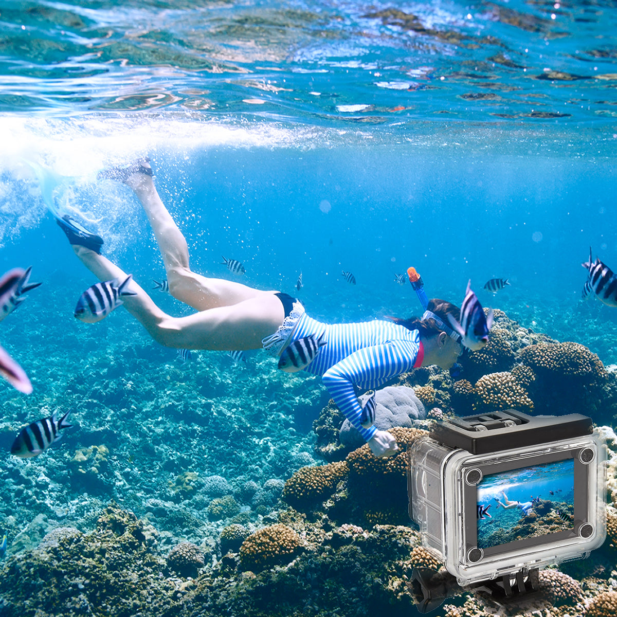 4K Waterproof All Digital UHD WiFi Camera + RF Remote And Accessories Vista Shops
