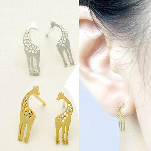 LOVE IS TALL Giraffe Love Necklace And Earrings Set of 3 Vista Shops