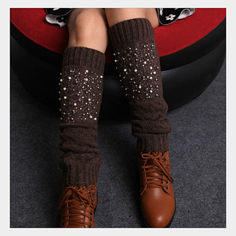 Miss Pearly Legs Leg Warmers With Pearls And Crystals Vista Shops
