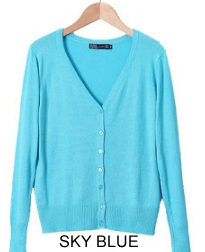 New Year Cardigans Long Sleeves Button Down Style Vista Shops