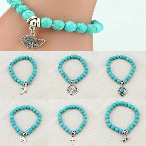 Turquoise TALISMAN Charms Bracelets Vista Shops