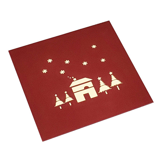 3D White Christmas Greeting card Vista Shops