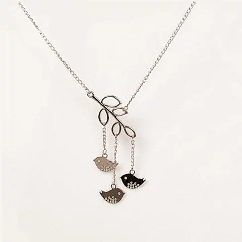 We R Family Necklace Includes 3 Birds Together Vista Shops