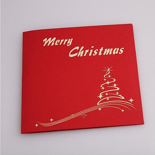 3D Christmas Tree Greeting Cards Memories Treasured Forever Vista Shops