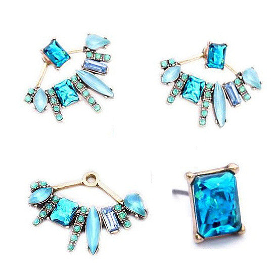 Something New Something Blue Earrings In Semi Precious Sapphire Vista Shops