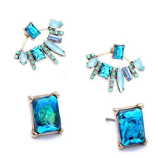 Something New Something Blue Earrings In Semi Precious Sapphire Vista Shops