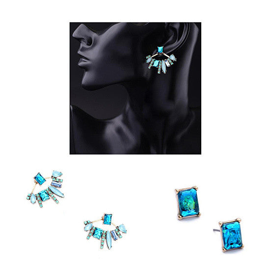 Something New Something Blue Earrings In Semi Precious Sapphire Vista Shops