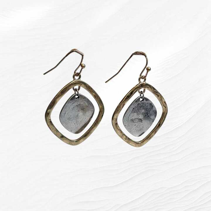 Rustica Hook Earrings Hammered And Handmade Feel VistaShops