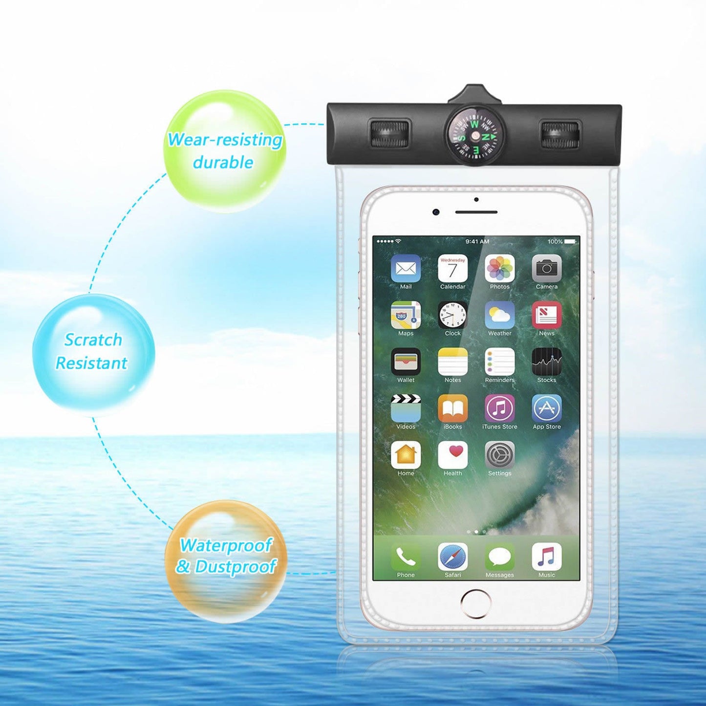 AQUA POUCH - Waterproof Pouch for your Smartphone and your Essentials Vista Shops