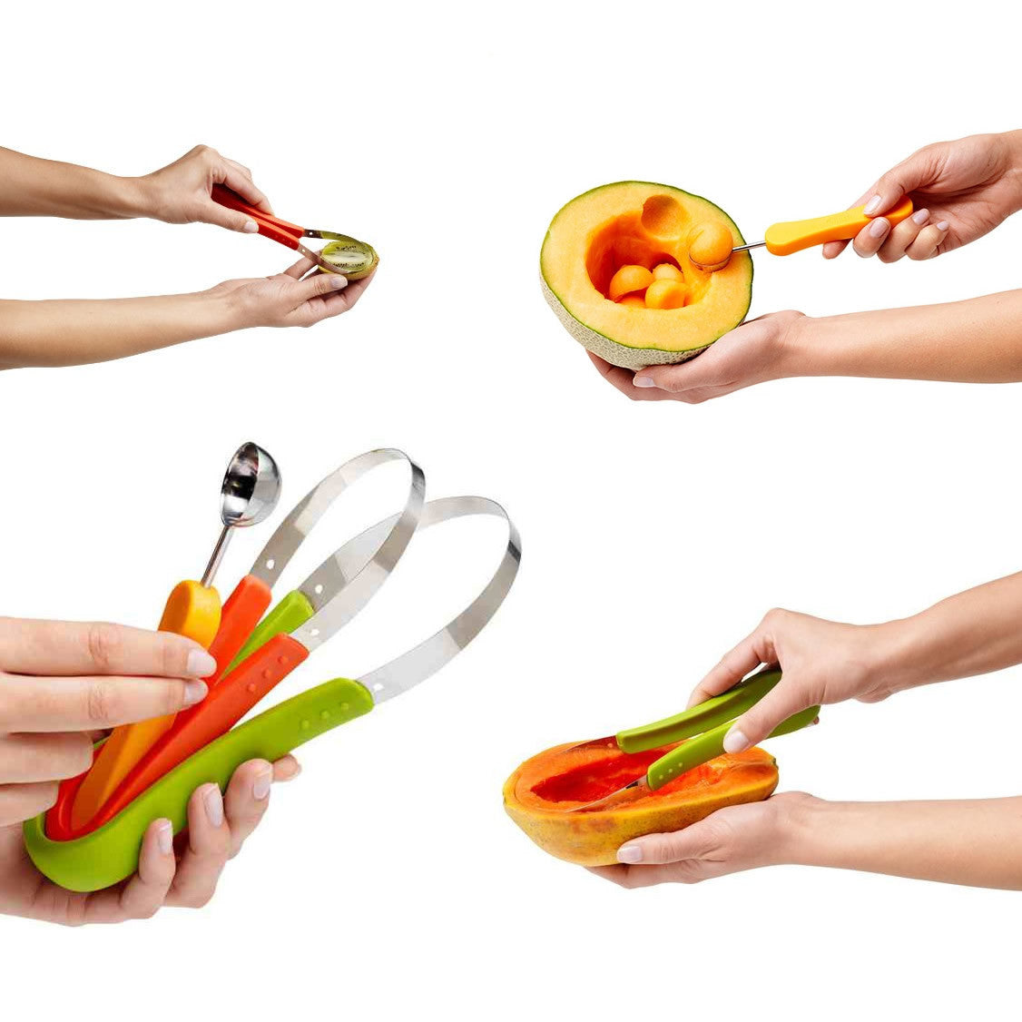 SUPER SCOOPER Your 3 In 1 Fruit Scooper & Melon Baller Vista Shops
