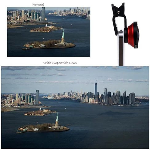 SUPER WIDE Clip and Snap Lens for iPhone and any Smartphone Vista Shops