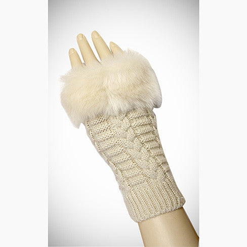 Pretty Warmers - Faux Fur Gloves for Winter Vista Shops