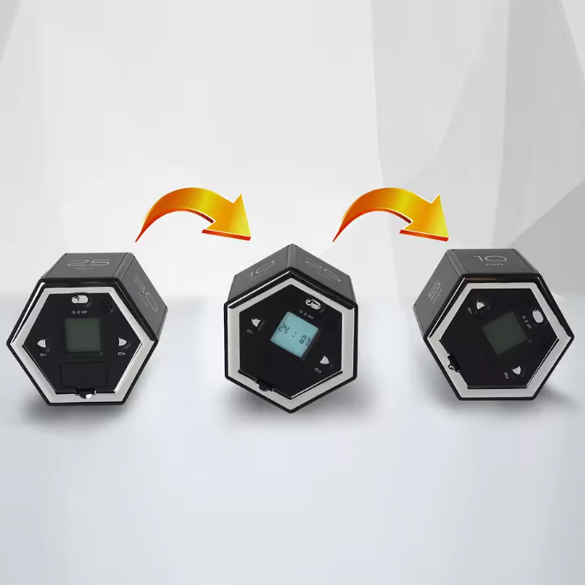 TimeFlip Pro Magnetic Hexagon Multifunctional Spot Timer For Self-discipline Vista Shops