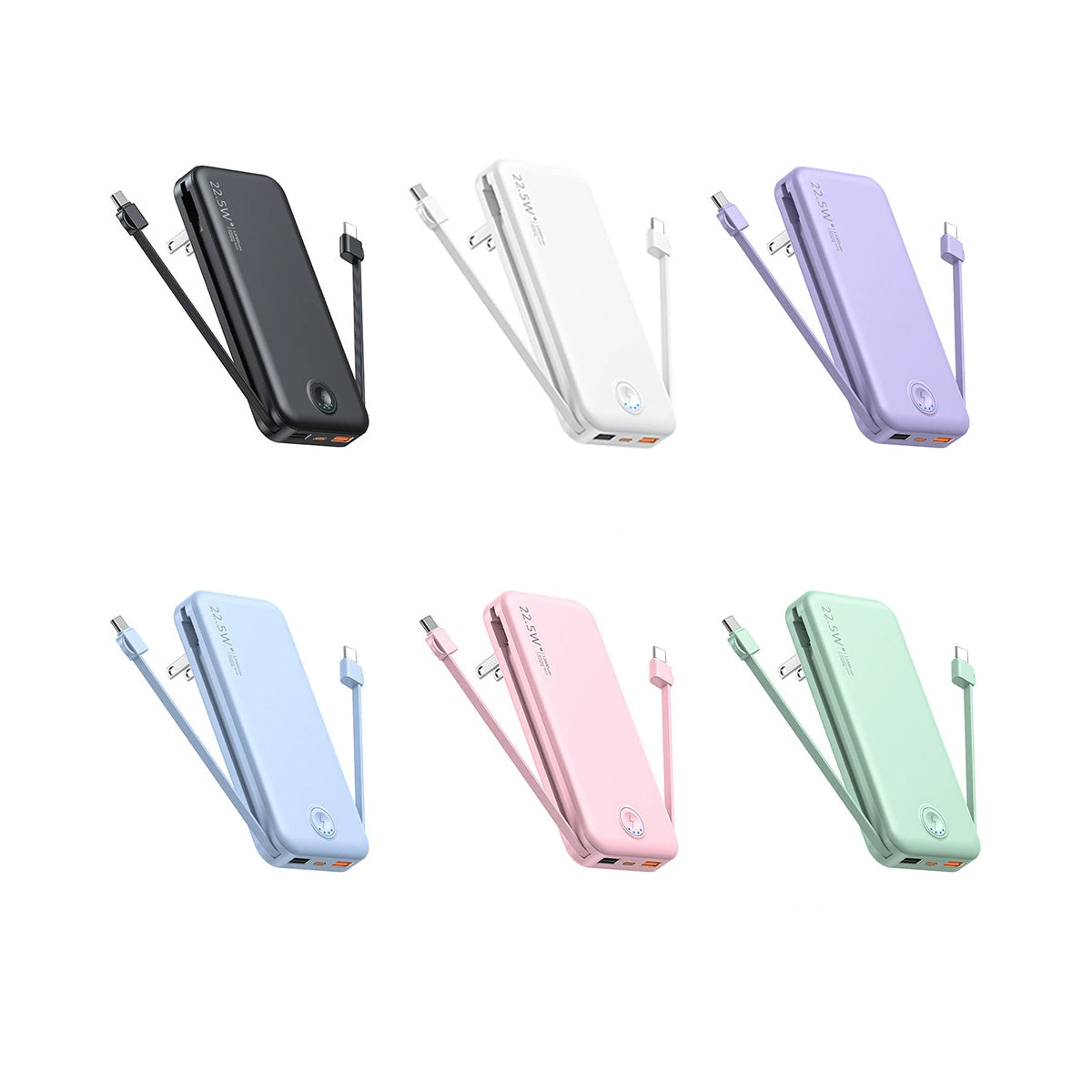 Power House 3-in-1 Fast And Foldable Wireless Power Bank With AC Plug Vista Shops