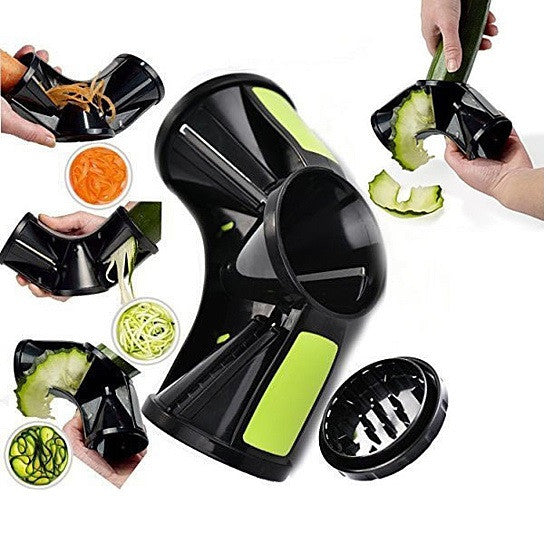 Spiralizer The 3 In 1 Tube Style Grater Vista Shops