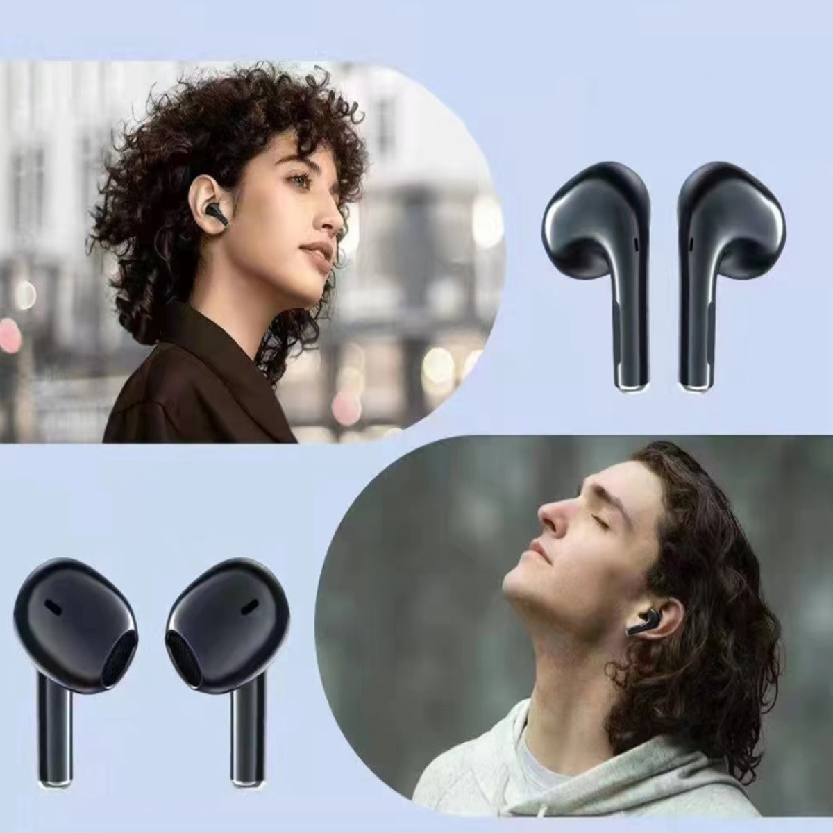 Clear Top Bluetooth Earphone With Charger Vista Shops