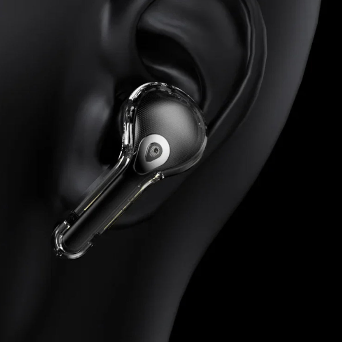 Clear Sound Meets Glassy Screen Futuristic Wireless Bluetooth Headphones Vista Shops