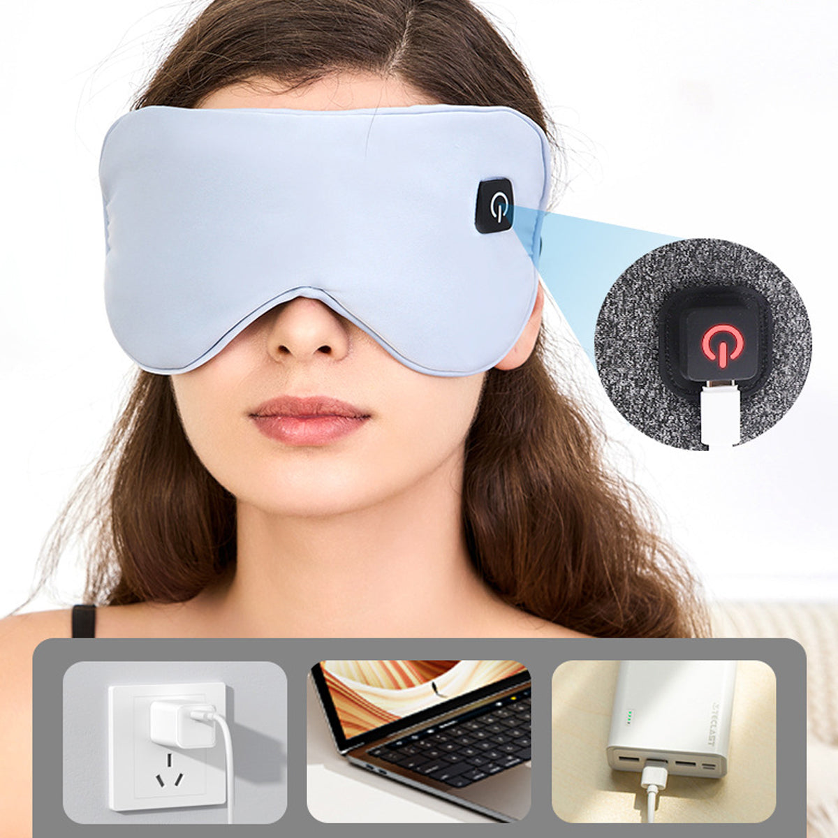Soothing And Relaxing Escape For Your Eyes Only USB Wireless Warm Compress Eye Mask
