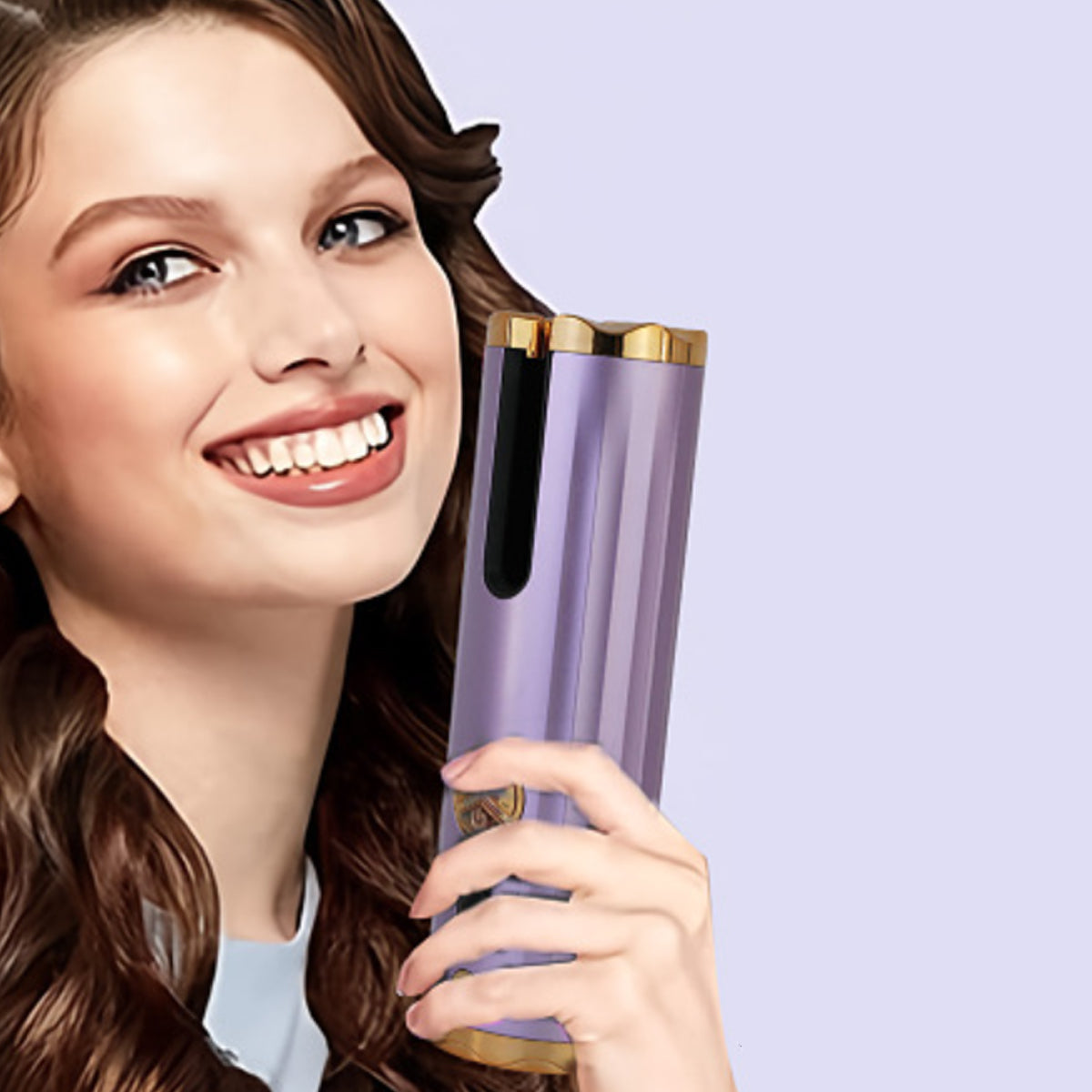 Smooth Waves Auto Cordless Portable Curling Iron Vista Shops