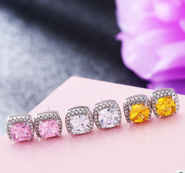 Lunara Stud Earrings In 3 Moonlike Colors Vista Shops