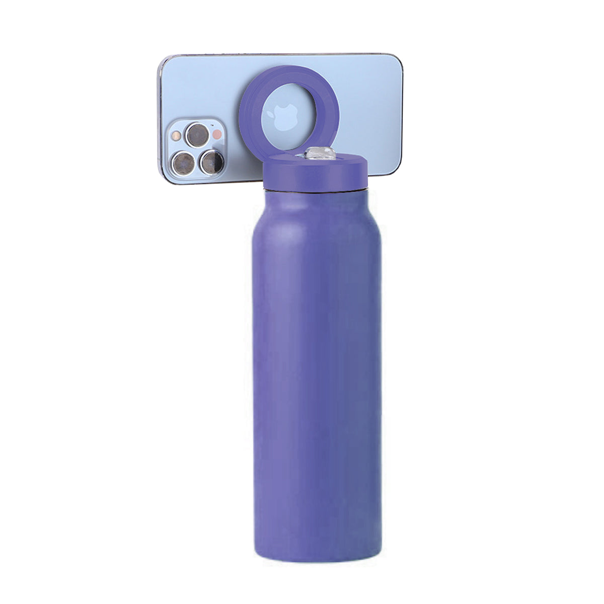 Aquaala Stick And Swivel Magnetic Cap Phone Holder Water Bottle