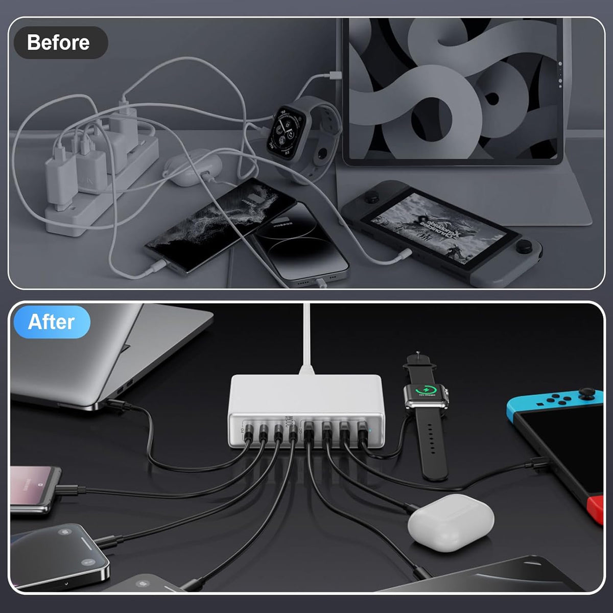 Power Wall 100W Fast USB Charger For Laptops and Devices Vista Shops