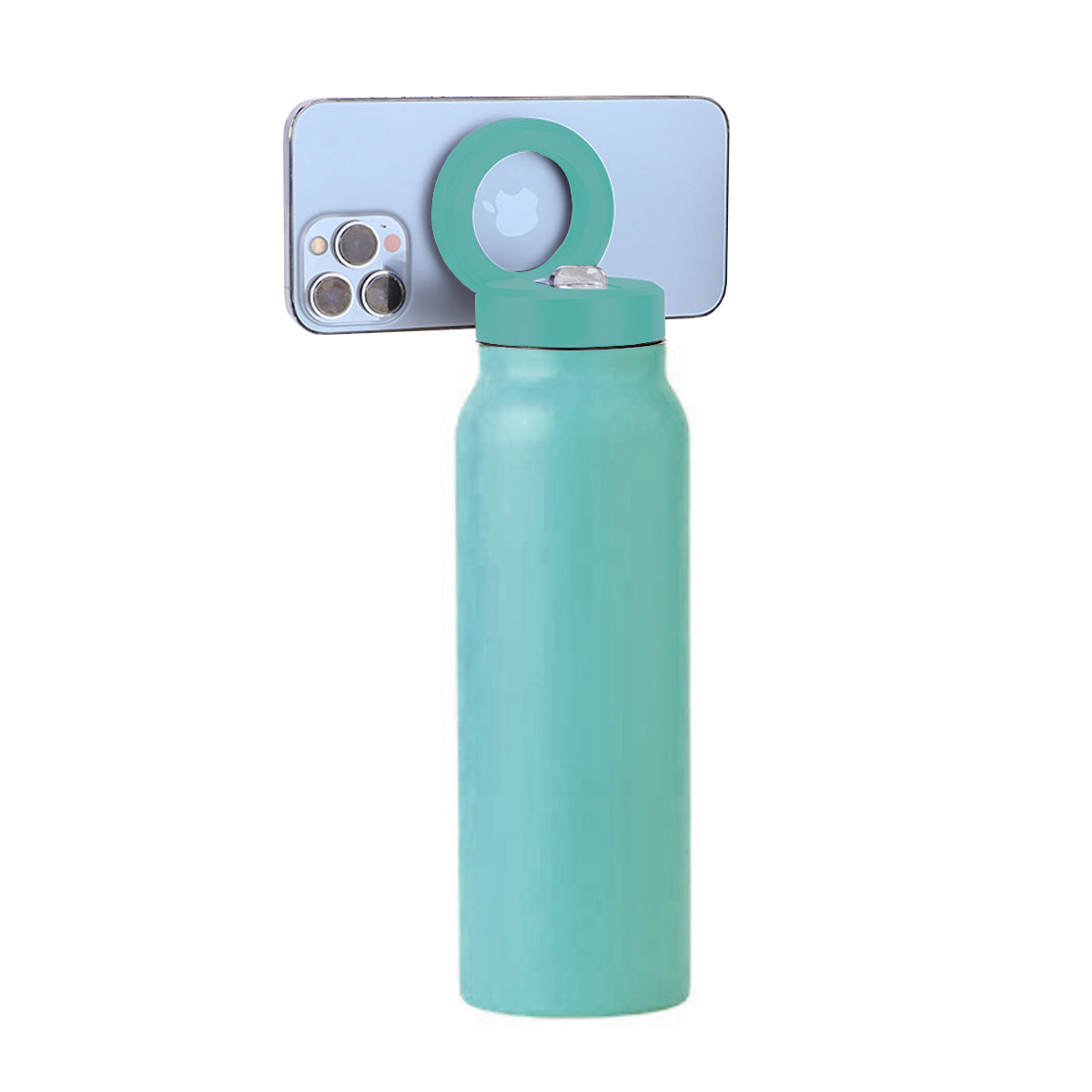 Aquaala Stick And Swivel Magnetic Cap Phone Holder Water Bottle