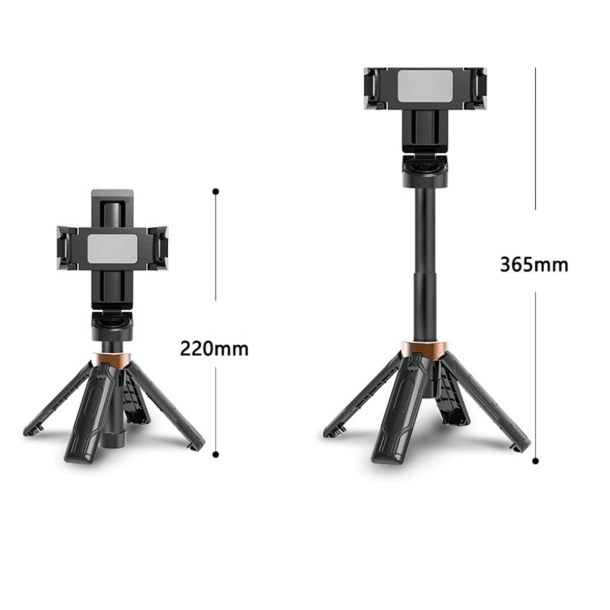 Golden Hours 360 Mini Selfie Stick Turn Quadpod For Best Content Creation Vista Shops