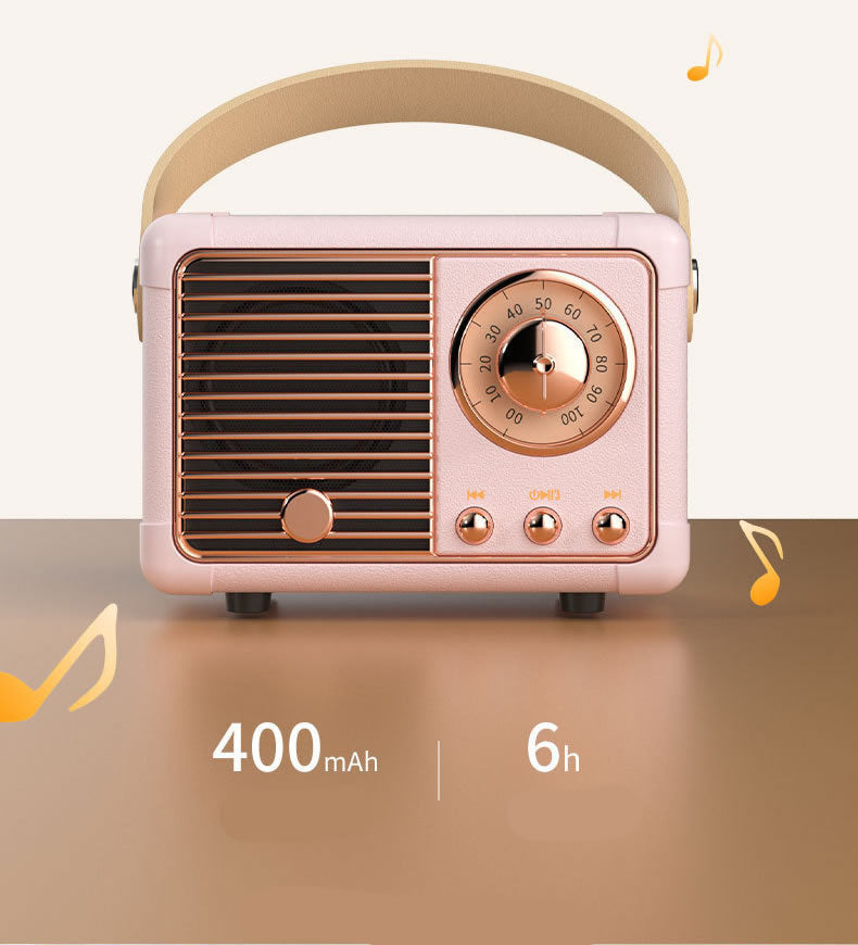 Retro Look FM Radio And Bluetooth Speaker Vista Shops