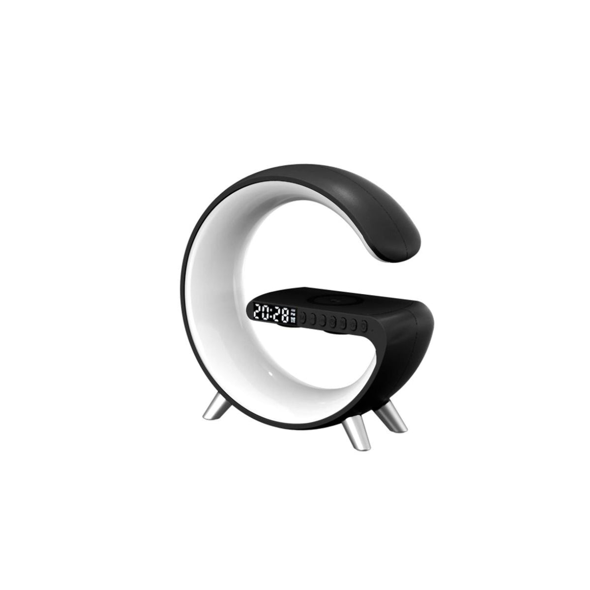 Mooncave Light Wireless Charger And Speaker With Clock Vista Shops