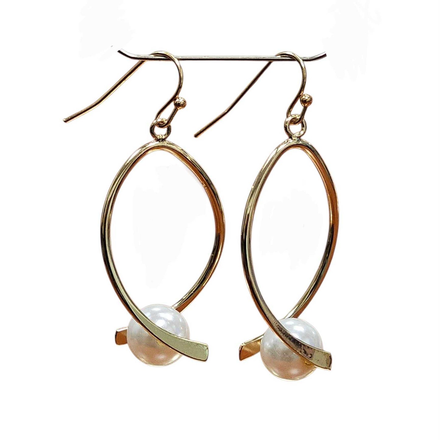 Real Love Pearl Drops Hook Earrings Vista Shops