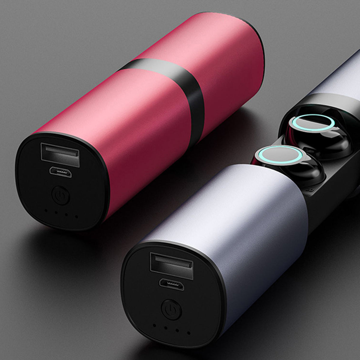 True Twin 2 In 1 Wireless Headphones With Powerbank Vista Shops