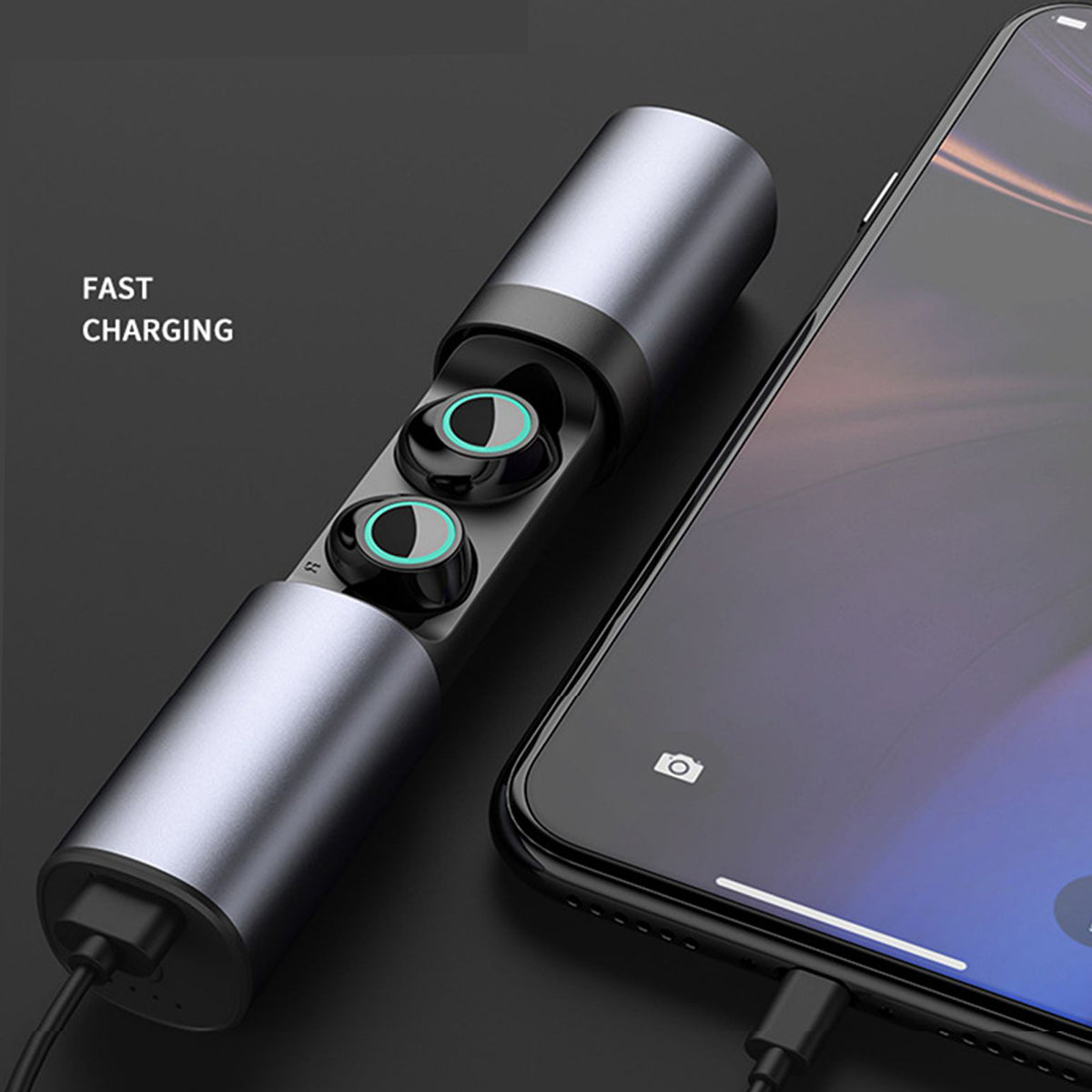 True Twin 2 In 1 Wireless Headphones With Powerbank Vista Shops